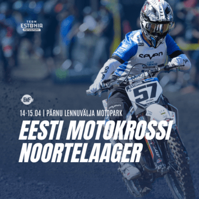 Eesti Motokrossi Noortelaager toimub 14-15.04 Pärnu Lennuvälja Motopargis