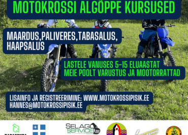 Motokrossipisik alustab motokrossi algõppe kursustega