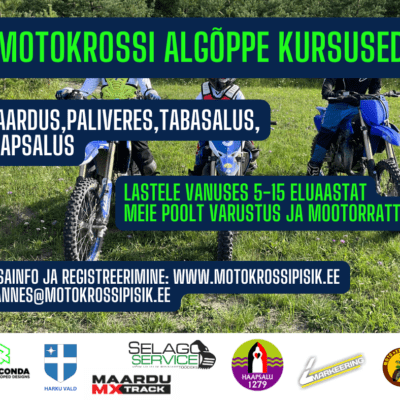 Motokrossipisik alustab motokrossi algõppe kursustega