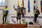 Adrenalin Arenal sõideti laste sisehalli viimane etapp 85cc esikolmik (vaskakult) Toms Babris, Henry Vesilind, Kairo Katkosilt.