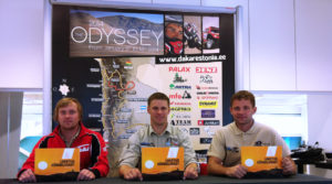 Martin Graumann_(vasakul), Toomas Triisa,_Mart Meeru. Foto Dakar Team Estonia