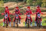 Honda krossitsiklite testipäevad 10. ja 11. veebruaril Adrenalin Arenal Foto (Honda Racing Corporation): Team HRC: #747 Michele Cervellin, #243 Tim Gajser, #777 Evgeny Bobryshev, #28 Chihiro Notsuka.