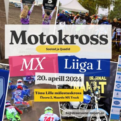 Laupäeval, 20. aprillil toimub harrastajate karikasarja MX Liiga ava-etapp ja Tõnu Lille mälestuskross Maardus.
